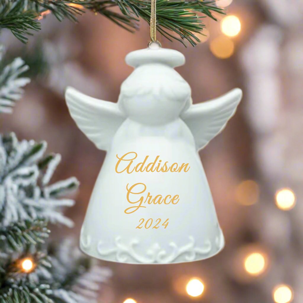 Baby Girl's 1st Christmas Angel Ornament - Personalized - CeCe's Home & Gifts