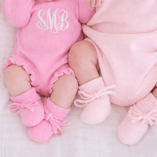 Levi & Jane Baby Knitted Booties - 2 Colors | CeCe's Home & Gifts