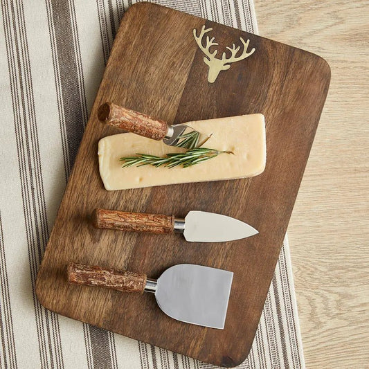 Tableau Home Bark Edge Cheese Knives Gift Set | CeCe's Home & Gifts
