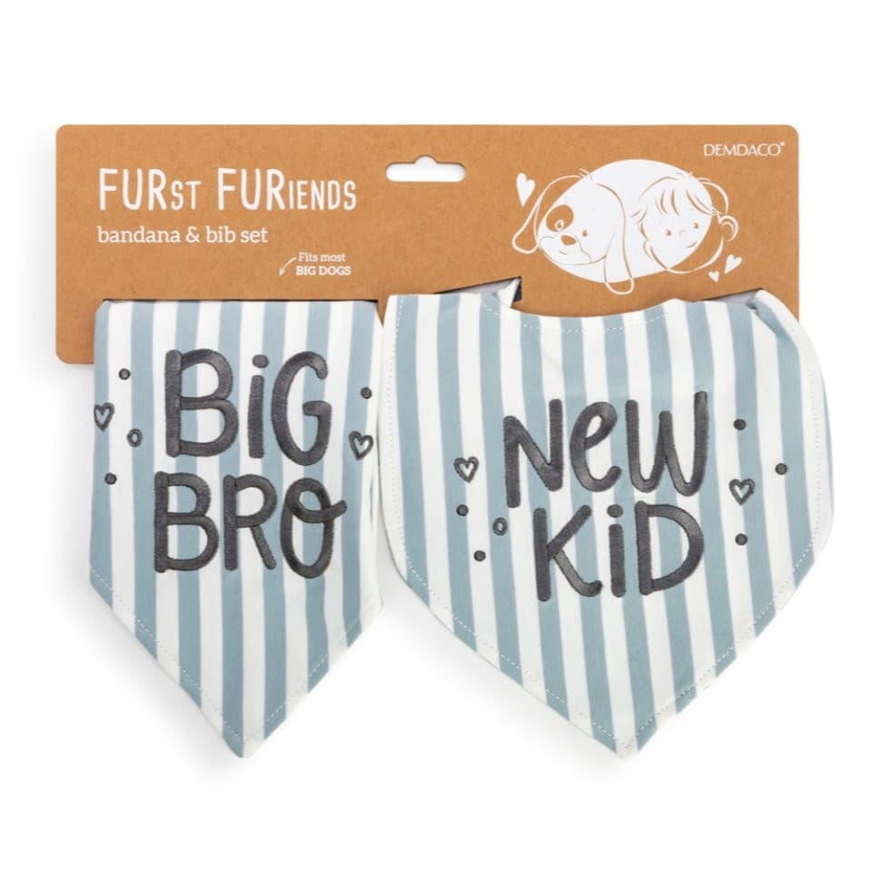 Bib and Bandana Set - Big Bro/New Kid - CeCe's Home & Gifts