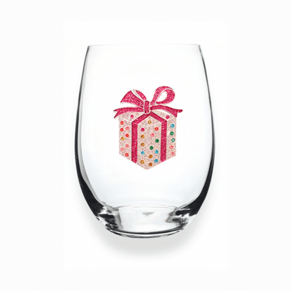 The Queens' Jewels Birthday Present Jeweled Stemless Glassware | CeCe's Home & Gifts