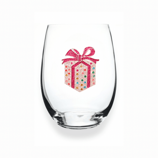 The Queens' Jewels Birthday Present Jeweled Stemless Glassware | CeCe's Home & Gifts