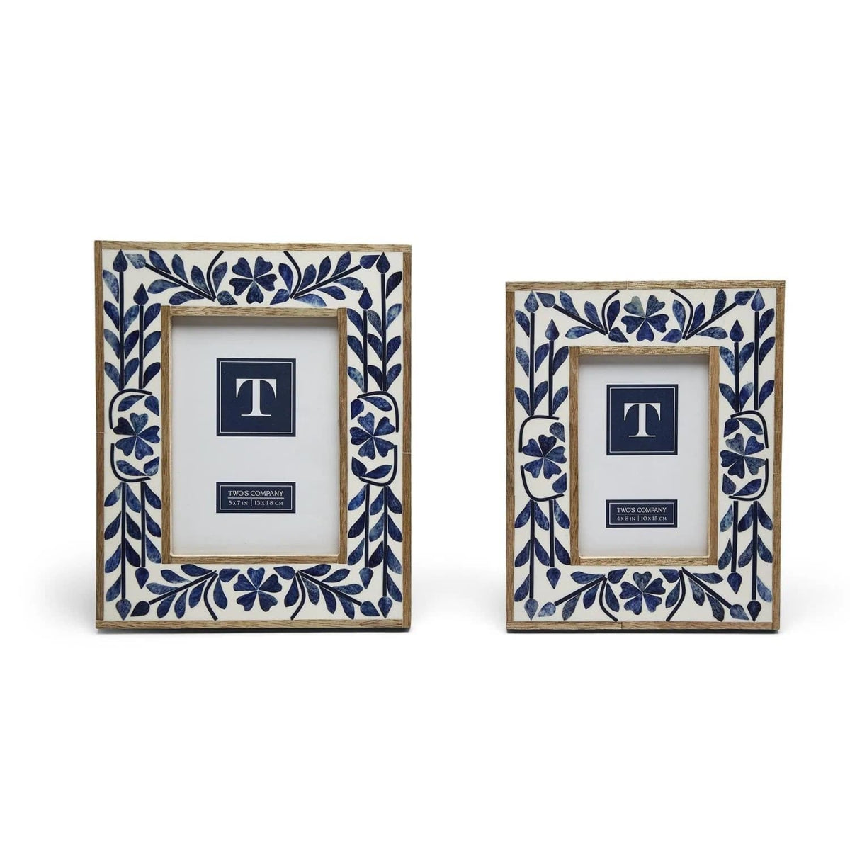 Blue Bell Bone Inlay Photo Frame (2 Sizes Available) - CeCe's Home & Gifts