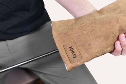 Kiko Leather Brown Leather Golf Headcover - 3 Sizes | CeCe's Home & Gifts