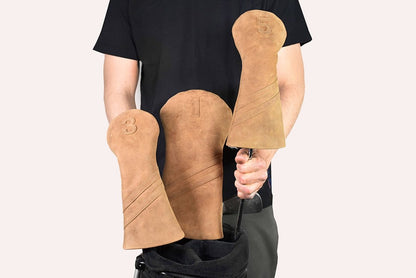 Kiko Leather Brown Leather Golf Headcover - 3 Sizes | CeCe's Home & Gifts
