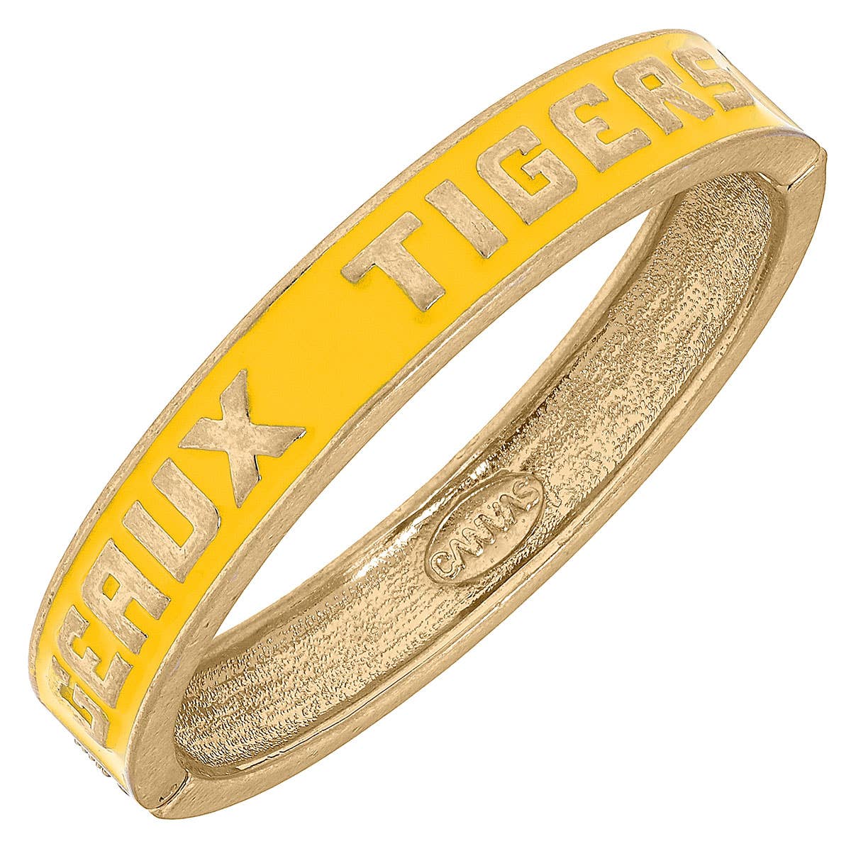 Canvas Style Canvas Style - LSU Tigers Enamel Hinge Bangle: Purple | CeCe's Home & Gifts