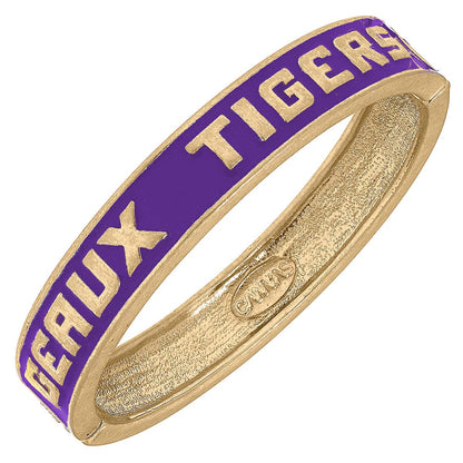 Canvas Style Canvas Style - LSU Tigers Enamel Hinge Bangle: Purple | CeCe's Home & Gifts