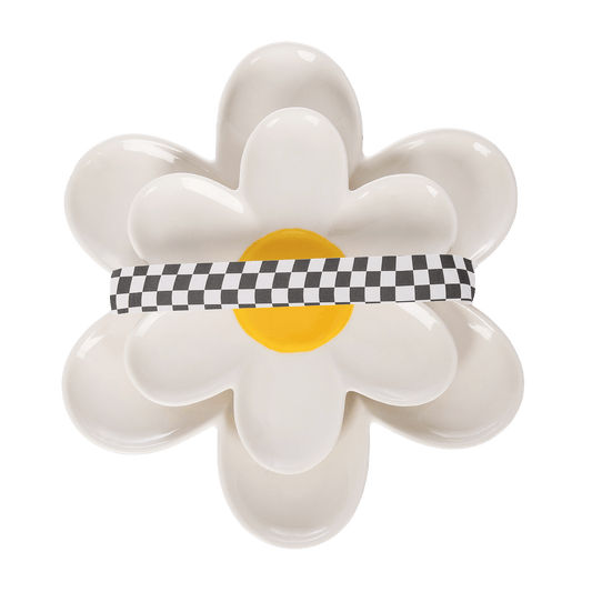 Totalee Gifts Ceramic Daisy Platters | CeCe's Home & Gifts