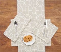 C&F Home Trellis Sandstone Napkins - Set of 4 - CeCe's Home & Gifts