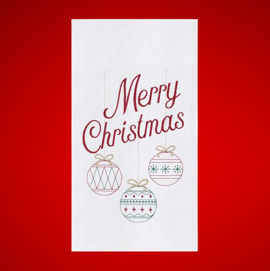 C&F Retro Merry Christmas Towel - CeCe's Home & Gifts