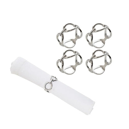 C&F HOME Chain Link Silver Napkin Rings - Set of 4 | CeCe's Home & Gifts