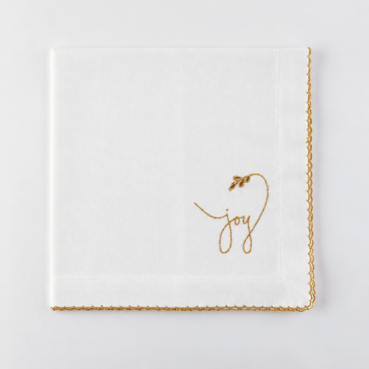 Tableau Christmas Gold Trimmed Sentiment Napkins - 3 Styles | CeCe's Home & Gifts
