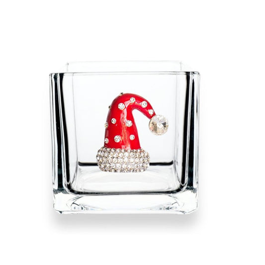 Christmas Hat Jeweled Decorative Bowl - 4x4 - CeCe's Home & Gifts