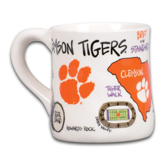 Clemson Tigers Icon Ceramic Mug - CeCe's Home & Gifts