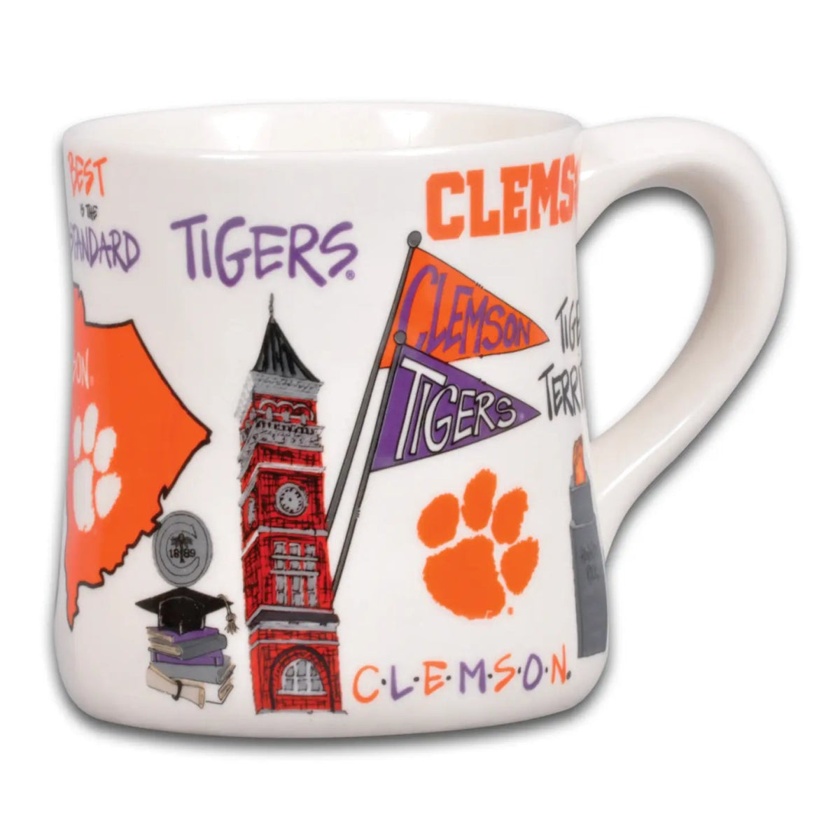 Clemson Tigers Icon Ceramic Mug - CeCe's Home & Gifts