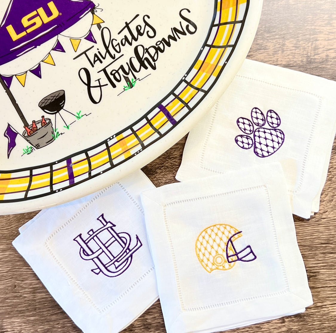 Collegiate Linen Napkins - CeCe's Home & Gifts