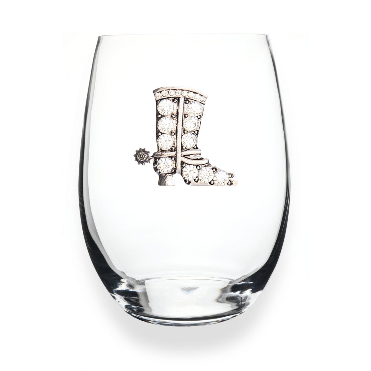 Cowboy Boot Jeweled Stemless Glassware - CeCe's Home & Gifts