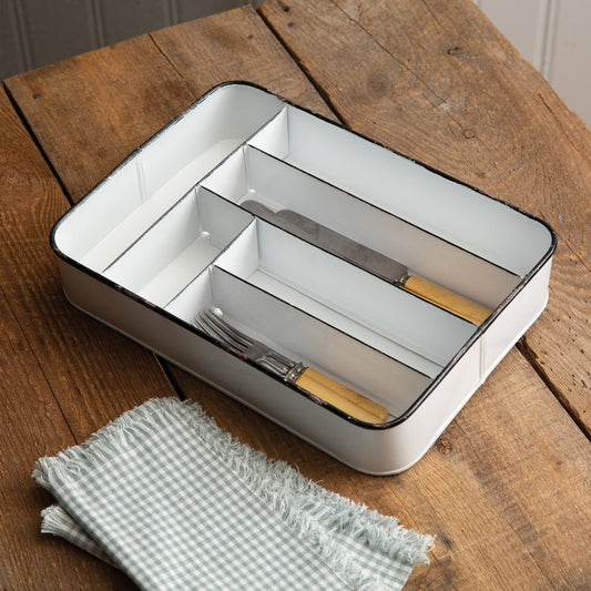 CTW Farmhouse Cutlery Tray - CeCe's Home & Gifts