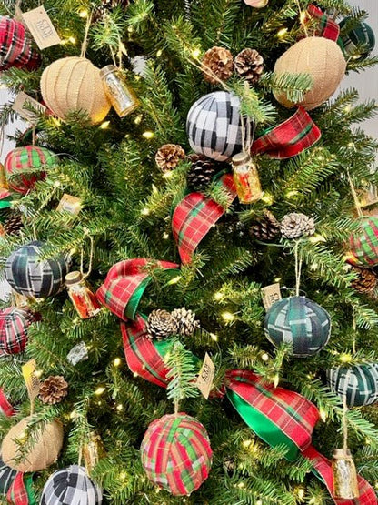 CTW Home Collection CTW Plaid 4" Fabric Ornaments | CeCe's Home & Gifts