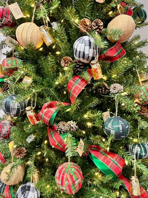 CTW Plaid 4" Fabric Ornaments - CeCe's Home & Gifts