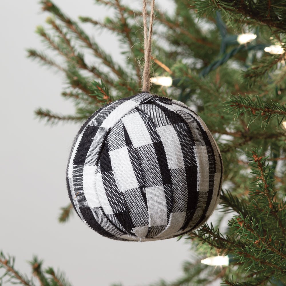 CTW Home Collection CTW Plaid 4" Fabric Ornaments | CeCe's Home & Gifts