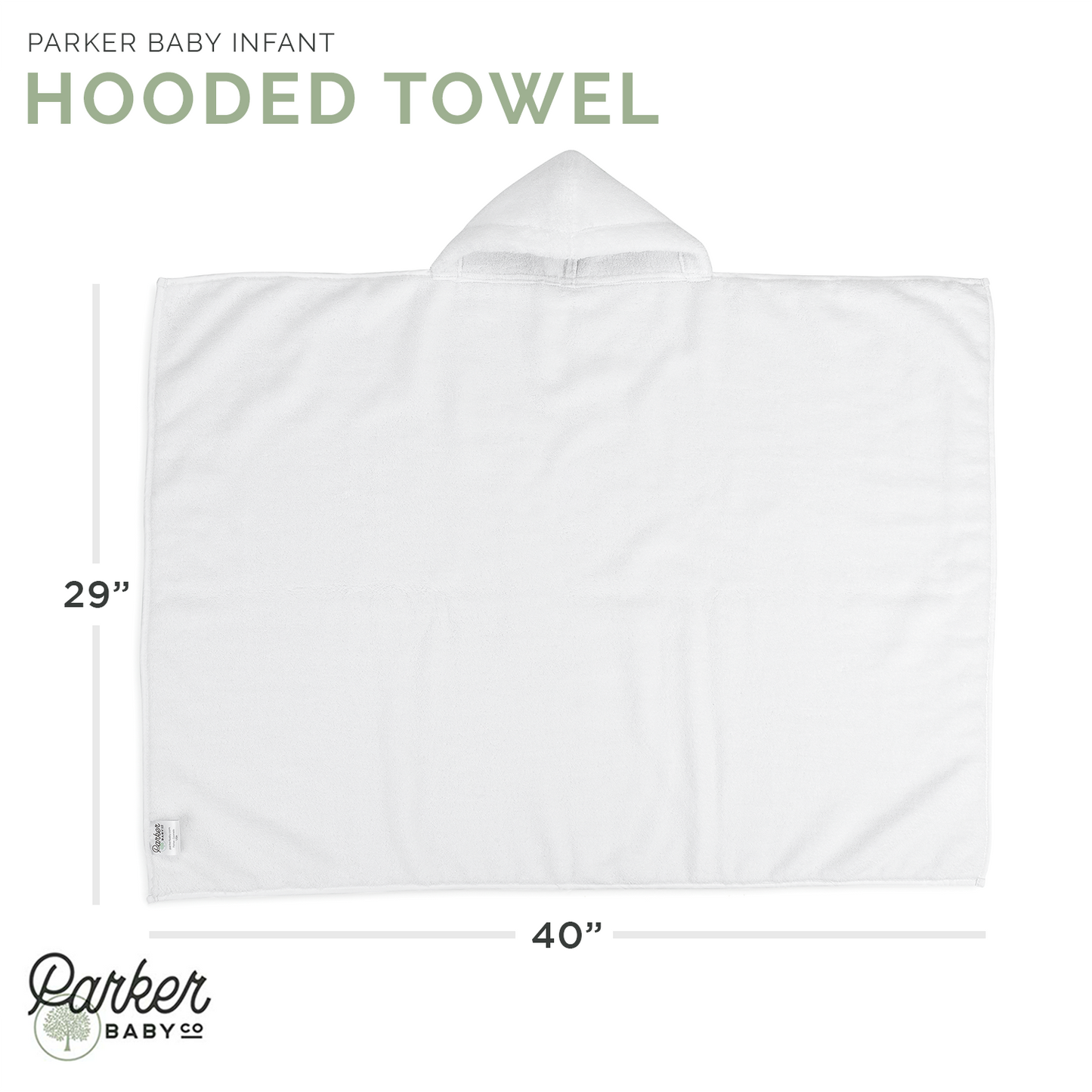 Personalized Plush Hooded Towel – Infant & Toddler Sizes