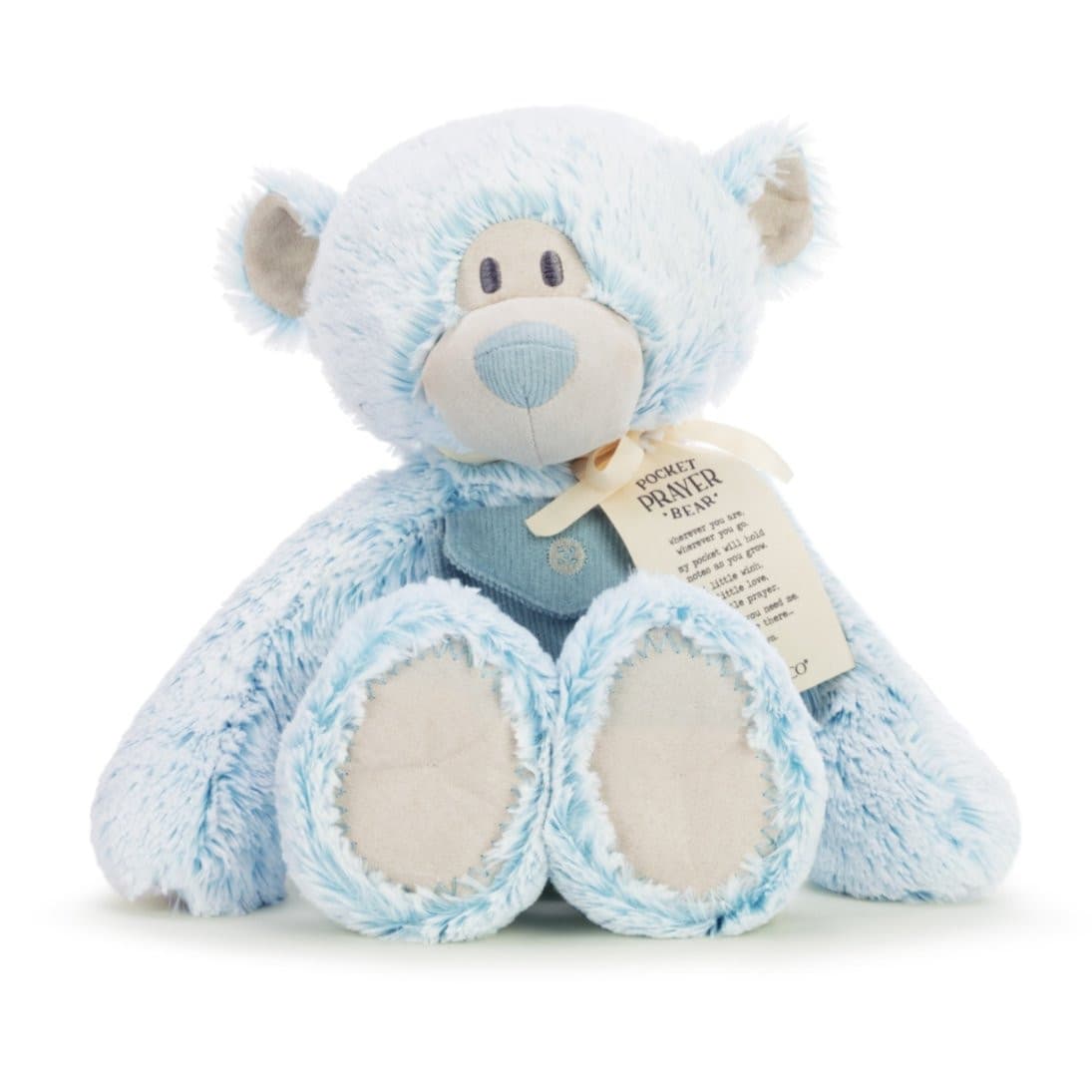 Demdaco DEMDACO Blue Pocket Prayer Bear 16" | CeCe's Home & Gifts