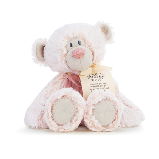 DEMDACO Pink Pocket Prayer Bear 16" - CeCe's Home & Gifts