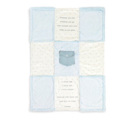 DEMDACO Pocket Prayer Blanket - Blue - CeCe's Home & Gifts