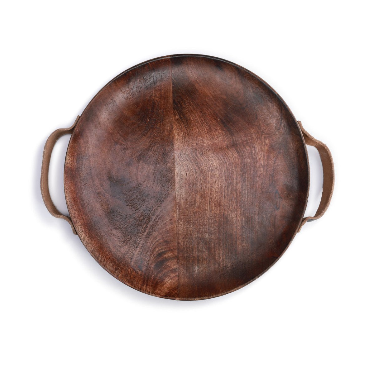 DEMDACO Wood Tray with Leather Handles - CeCe's Home & Gifts