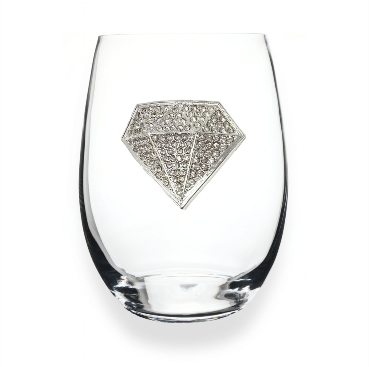 The Queens' Jewels Diamond Jeweled Stemless Glassware | CeCe's Home & Gifts