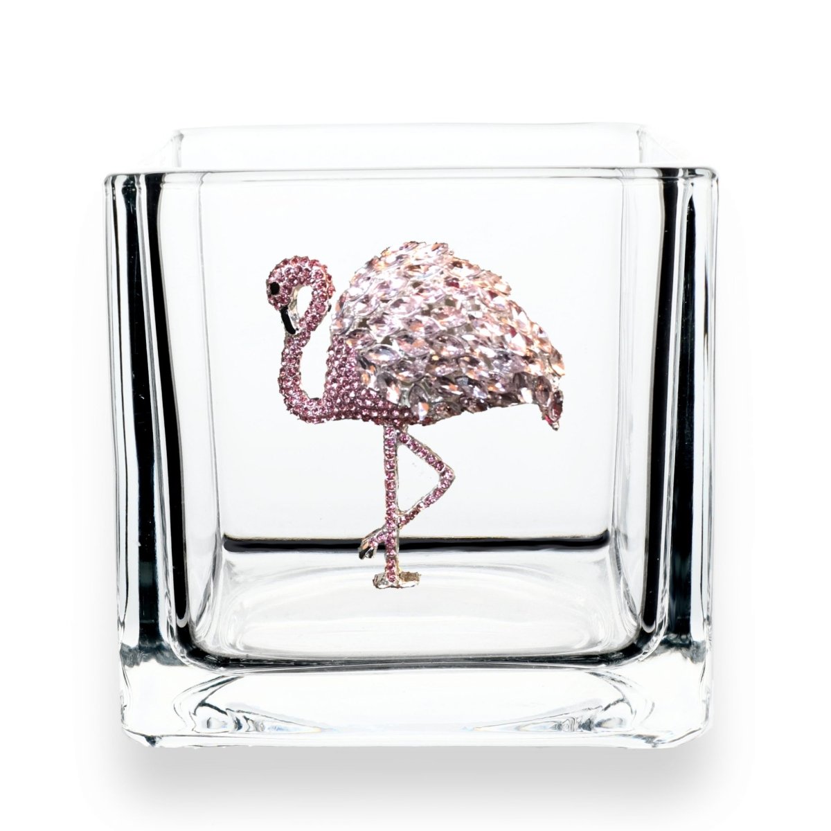 Flamingo Jeweled Decorative Glass Bowl - CeCe's Home & Gifts