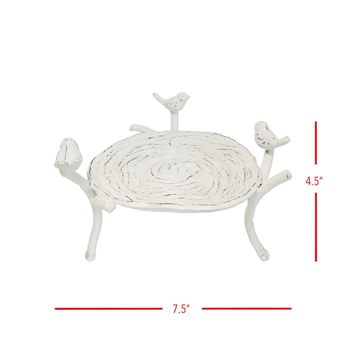 Foreside Home & Garden Foreside Home & Garden Antiqued Metal Birds Trinket Tray | CeCe's Home & Gifts