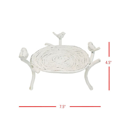 Foreside Home & Garden Foreside Home & Garden Antiqued Metal Birds Trinket Tray | CeCe's Home & Gifts