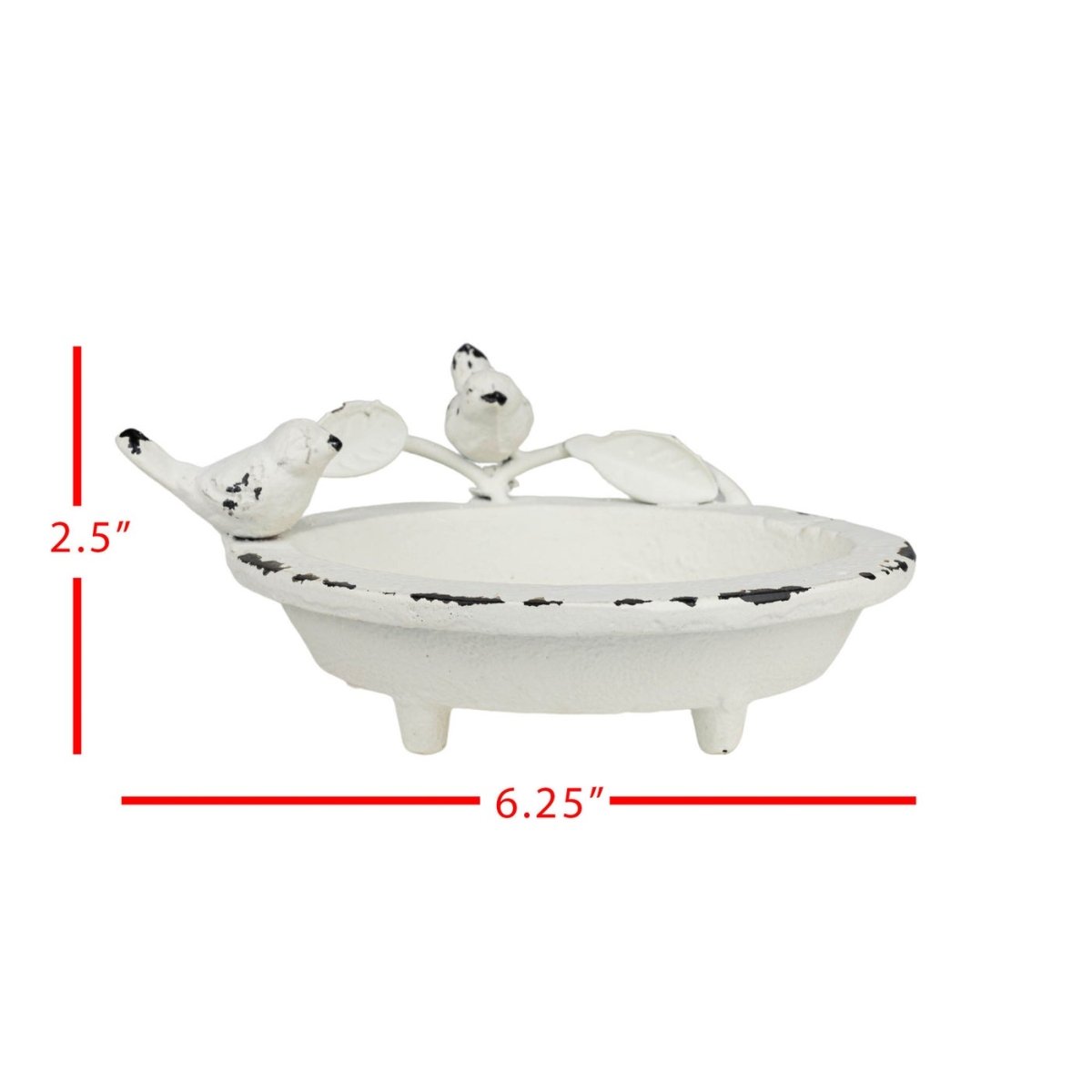 Foreside Home & Garden Foreside Home & Garden Flora Bird Antique Soap Dish | CeCe's Home & Gifts
