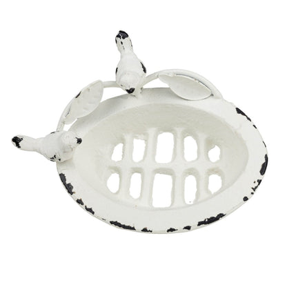 Foreside Home & Garden Foreside Home & Garden Flora Bird Antique Soap Dish | CeCe's Home & Gifts