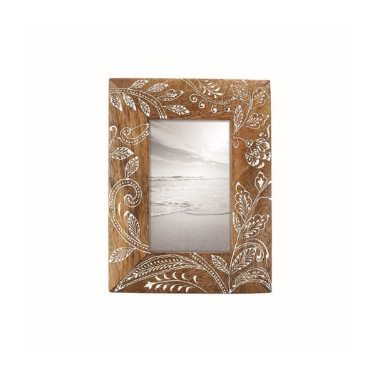 Foreside Home & Gifts - Floral Henna Photo Frame | CeCe's Home & Gifts - CeCe's Home & Gifts