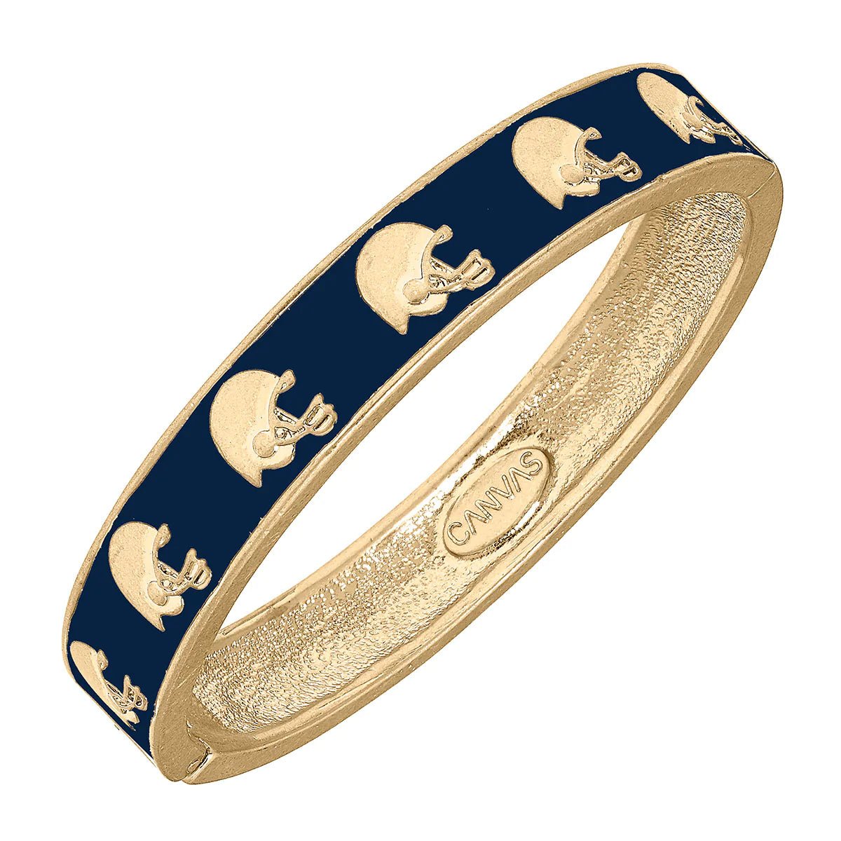 CANVAS Game Day Enamel Football Helmet Hinge Bangle | CeCe's Home & Gifts