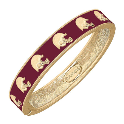 CANVAS Game Day Enamel Football Helmet Hinge Bangle | CeCe's Home & Gifts