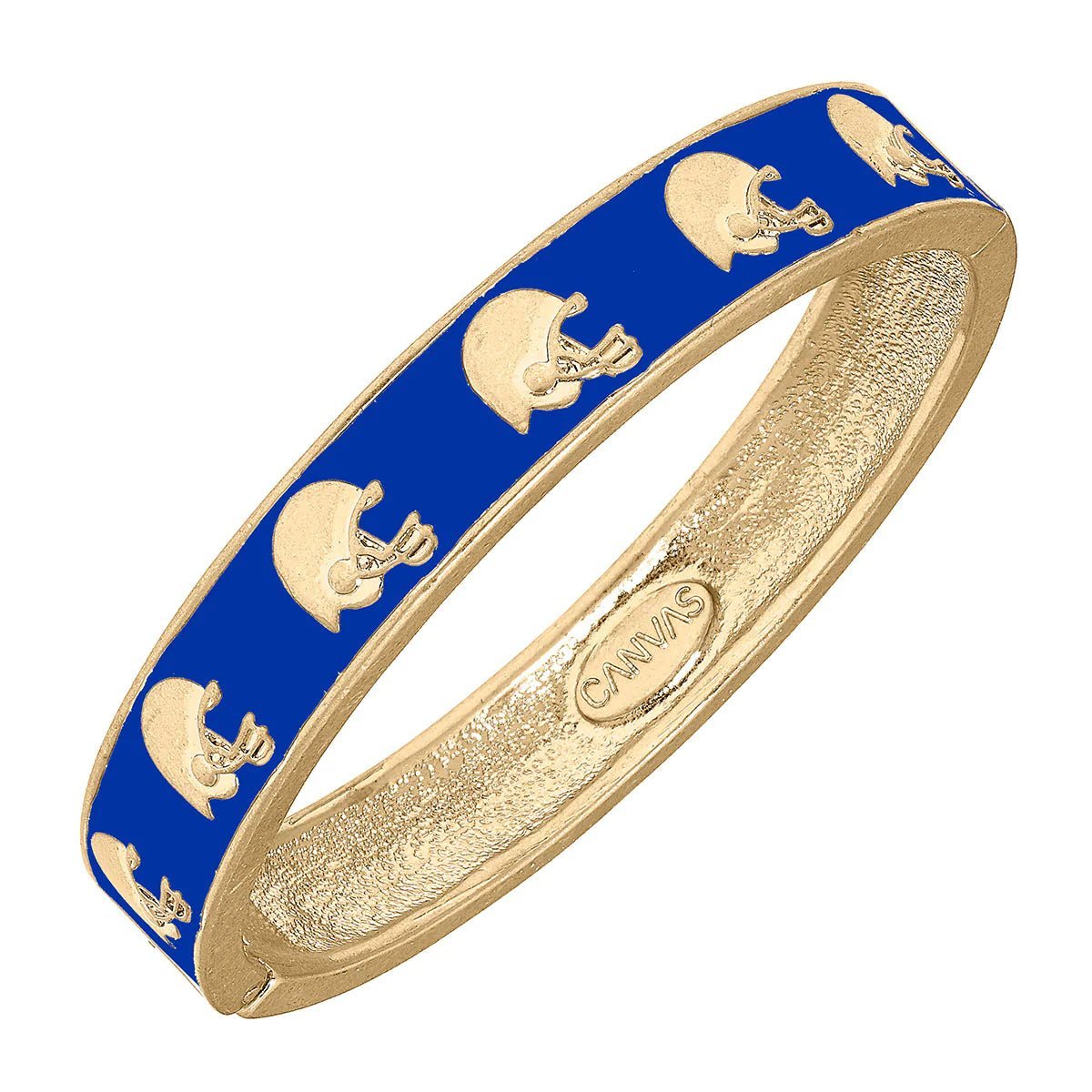 Canvas Style Game Day Enamel Football Helmet Hinge Bangle | Canvas Style | CeCe's Home & Gifts