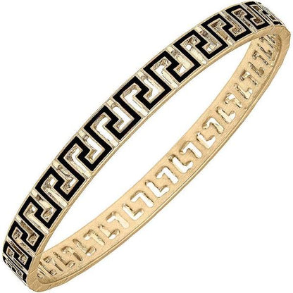 Canvas Style Game Day Greek Keys Enamel Bangles | Canvas Style | CeCe's Home & Gifts