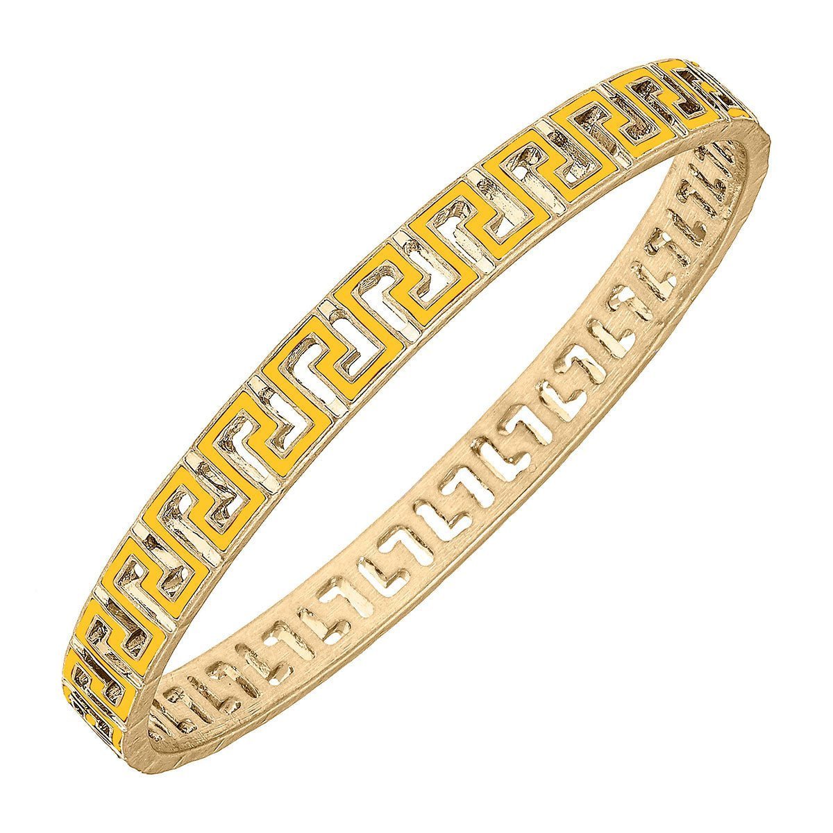 Canvas Style Game Day Greek Keys Enamel Bangles | Canvas Style | CeCe's Home & Gifts