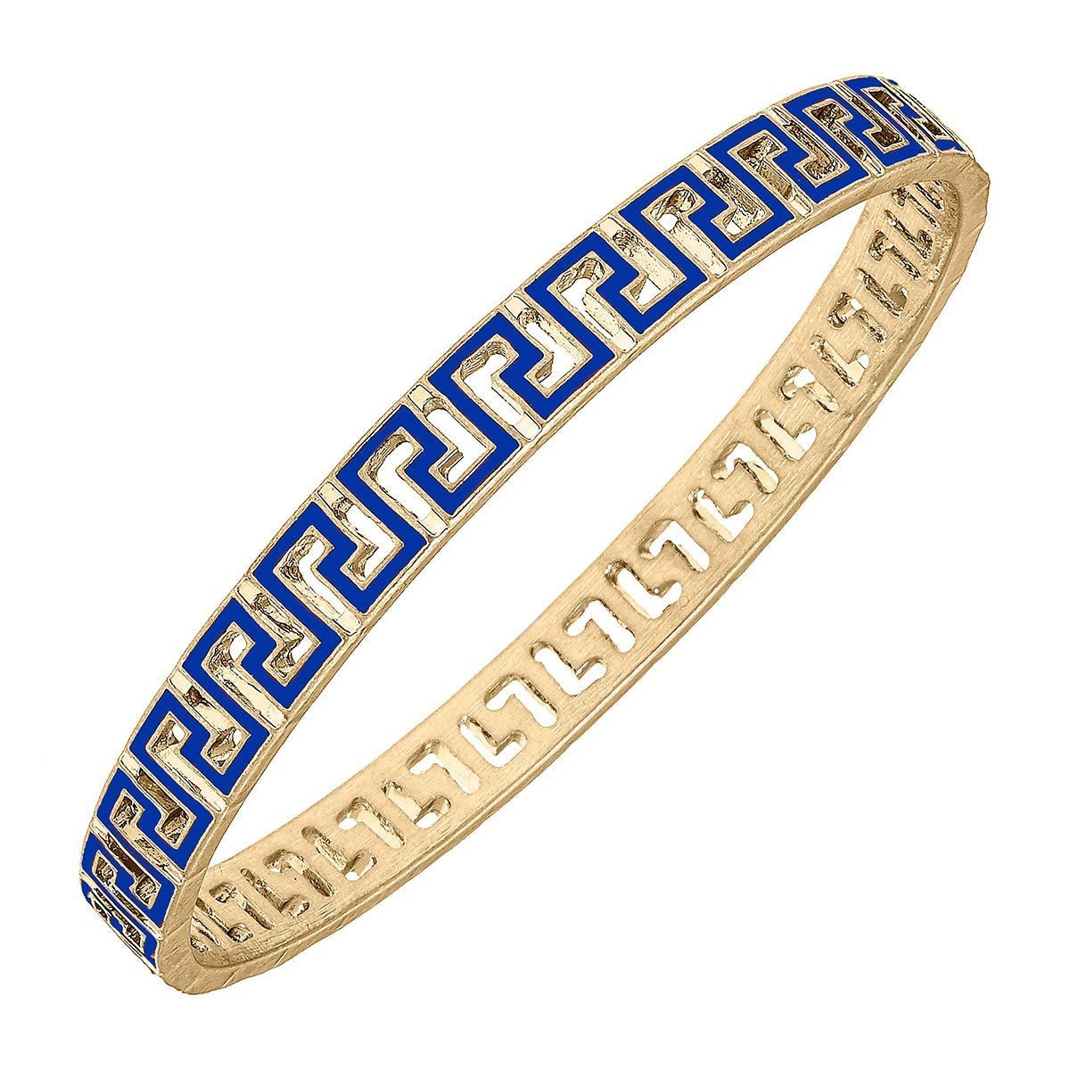 Canvas Style Game Day Greek Keys Enamel Bangles | Canvas Style | CeCe's Home & Gifts