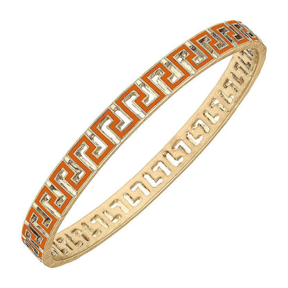 Canvas Style Game Day Greek Keys Enamel Bangles | Canvas Style | CeCe's Home & Gifts