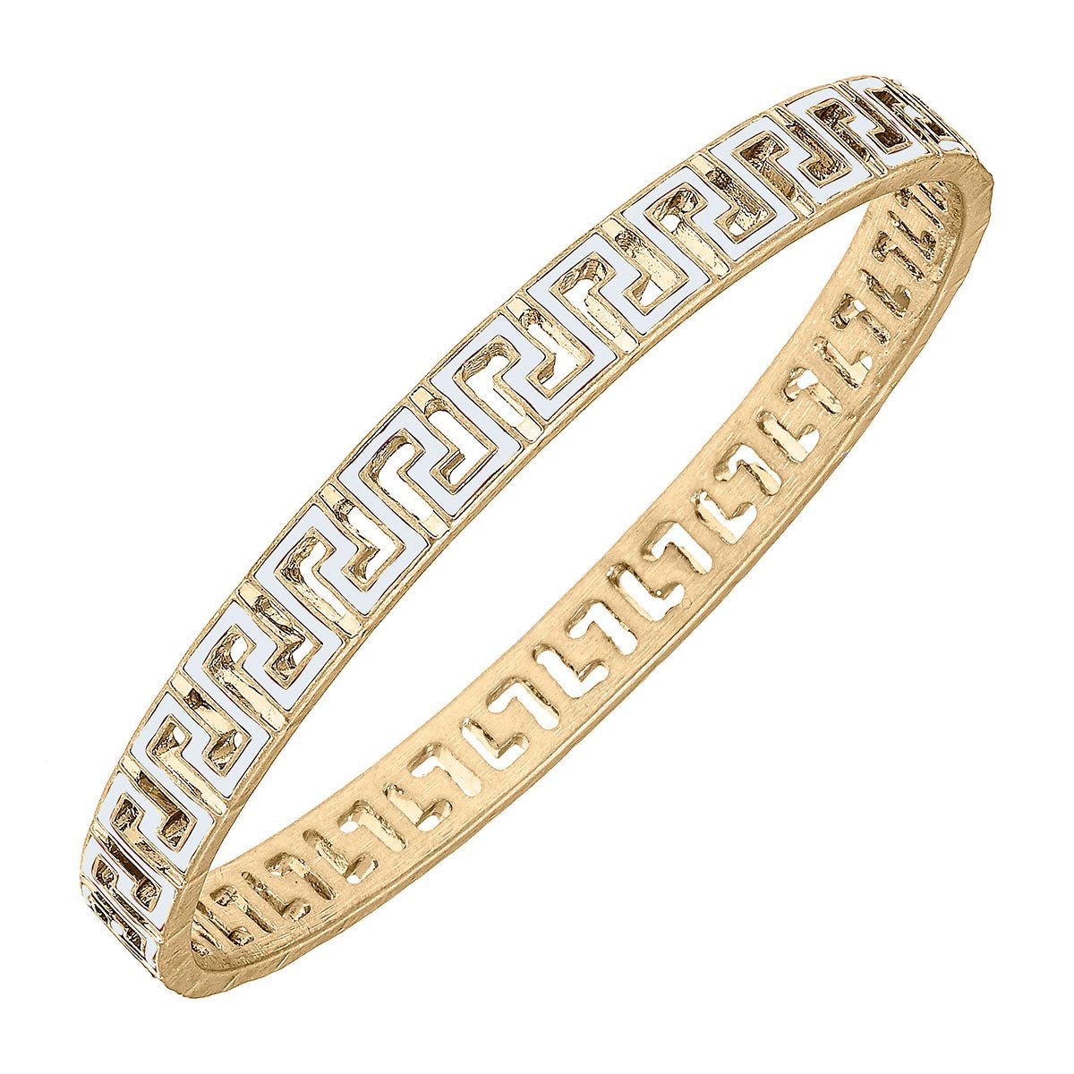 CANVAS Game Day Greek Keys Enamel Bangles - Iconic Team Colors | CeCe's Home & Gifts