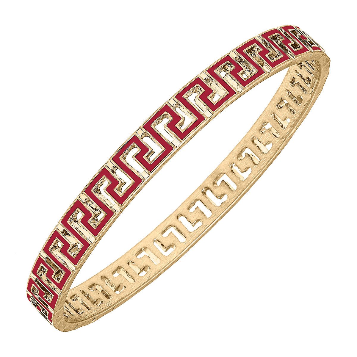 CANVAS Game Day Greek Keys Enamel Bangles - Iconic Team Colors | CeCe's Home & Gifts