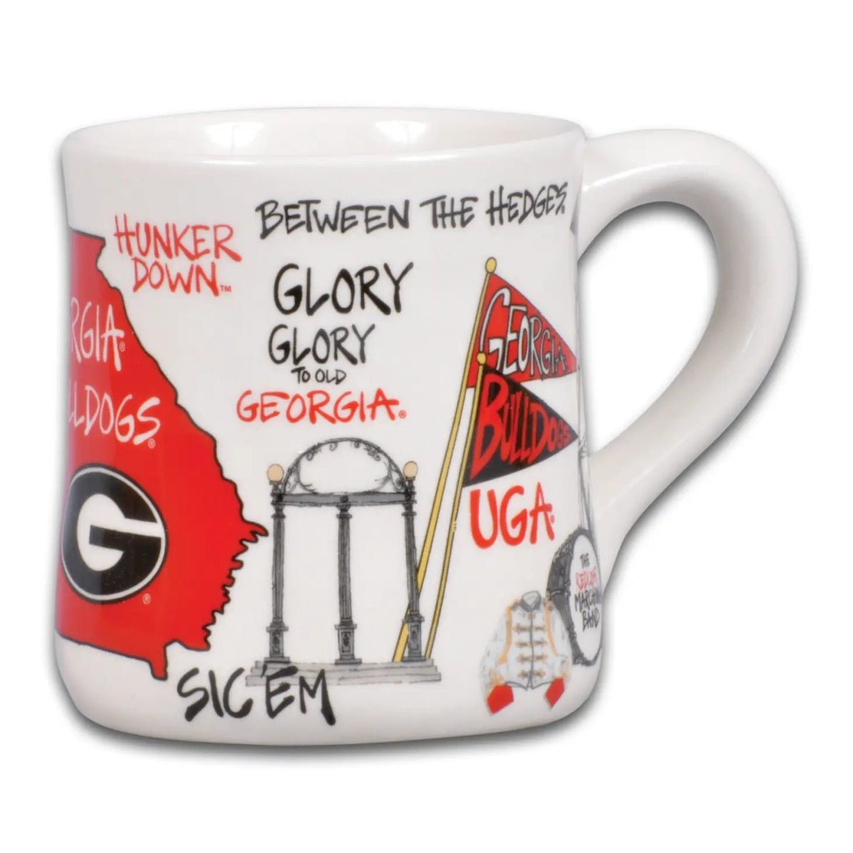 Georgia Bulldogs Icon Ceramic Mug - CeCe's Home & Gifts