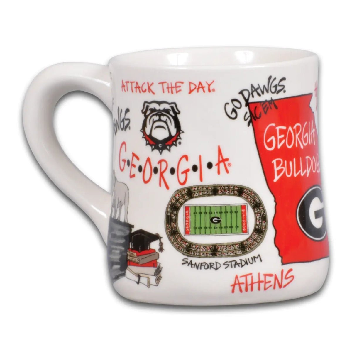 Magnolia Lane Georgia Bulldogs Icon Ceramic Mug | CeCe's Home & Gifts