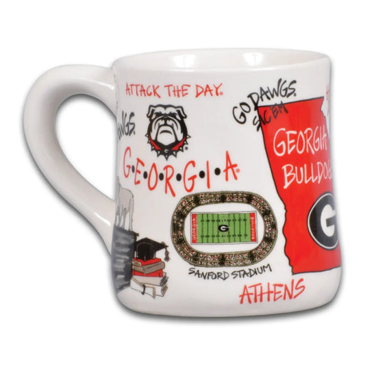 Georgia Bulldogs Icon Ceramic Mug - CeCe's Home & Gifts
