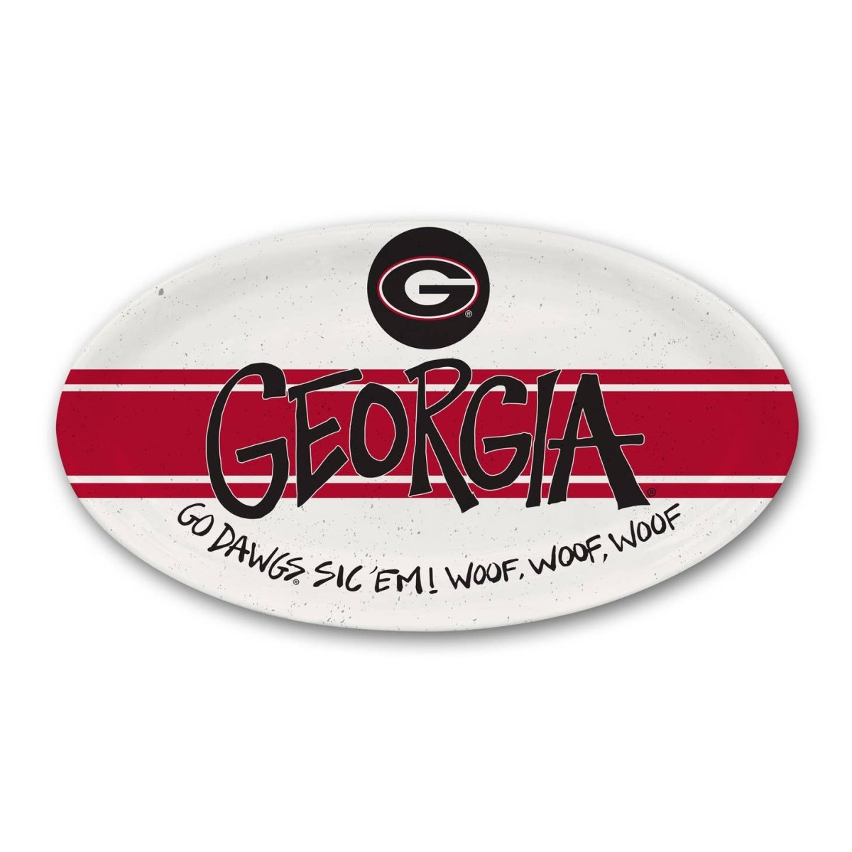 Georgia Bulldogs Oval Kitchen Platter